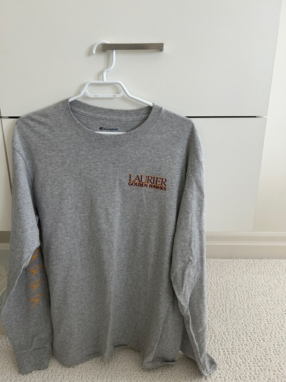 Laurier Gray Long Sleeve Tee